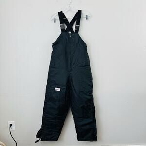 Snowrider Thinsulate Black Overall Bib Snow Pants Kids Size 12